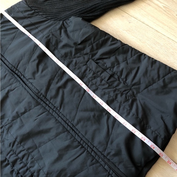 Denver Hayes Running Puffer Jacket with Ribbed Sleeves in Black Size L - Picture 9 of 12